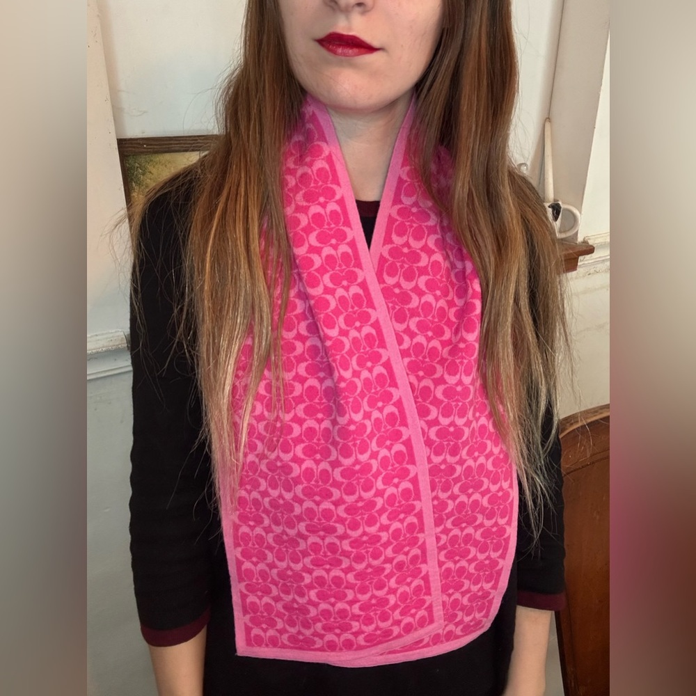 Coach Signature Wool Scarf